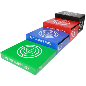 Cajas de entrenamiento pliométricas suaves de PVC 4 en 1 a precio de fábrica para ejercicios de salto y programas de acondicionamiento físico - Product Image 5
