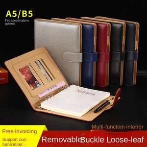 Cross-Biên Giới A5 Da Loose-Leaf Notepad 100 Sheets A4 Kinh Doanh Văn Phòng Máy Tính Xách Tay Có Thể Tháo Rời Dày Tùy Chỉnh Trường Nhật Ký - Product Image 3