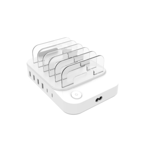 Travel <strong>Multiple</strong> 60W 4 <strong>USB</strong> a and 2 Type C PD Fast Charging <strong>Adapter</strong> 6 Ports Hub <strong>USB</strong> Charge Dock Stand Station - Product Image 3