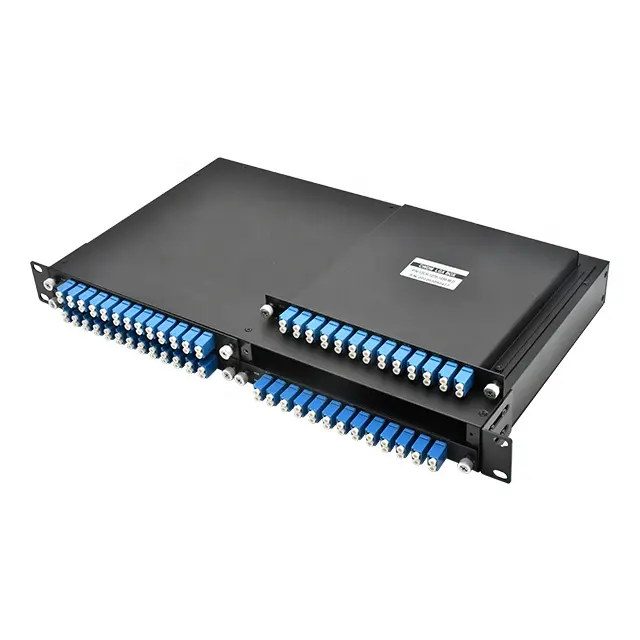 Módulo multiplexor WDM CWDM DWDM Mux, 4, 8, 16, 18 canales, 1U, montaje en estante, dispositivo divisor FWDM