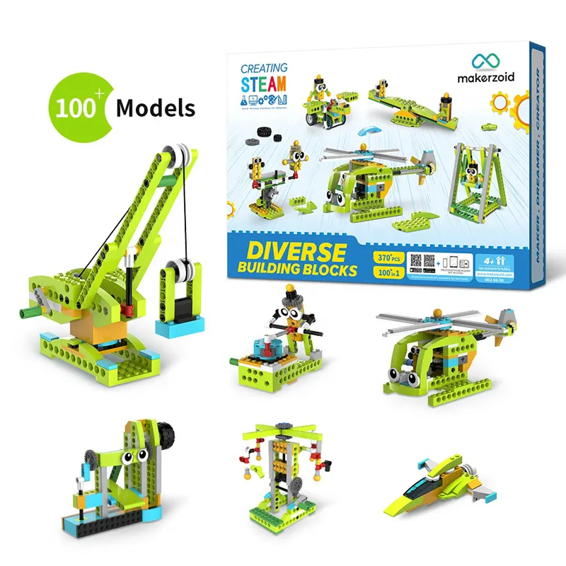 Bloques de construcción de STEM para niños, juguete educativo con más de 100 modelos en 1, Ideal para regalo