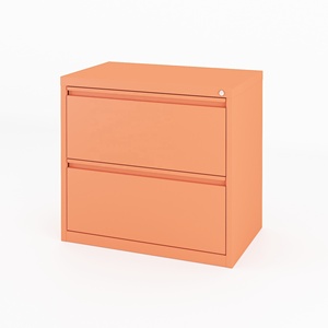 Steelrix Steel 2引き出しラテラルオフィスメタルファイルアーカイブファイリングキャビネットインターロックシステム付き - Product Image 3