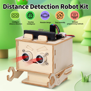 DIY Montage Holz Kinder Smart Lernspiel zeug DIY Robotics Learning Kit Stem Programmier bare Projekt-Kits für Micro bit