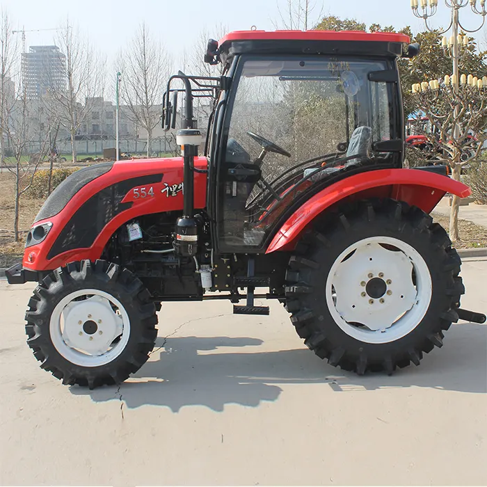 Chalion trator de motor yto diesel 55hp, trator pequeno com extremidade frontal carregador QLN-554 tratores 4x4 para agricultura