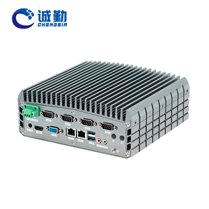 Celeron J6412 N100 Core i5 i7 2 Lan 6COM endüstriyel bilgisayar kasası 2 * DDR4 6USB X86 gömülü veri toplama için fansız Mini PC - Product Image 1