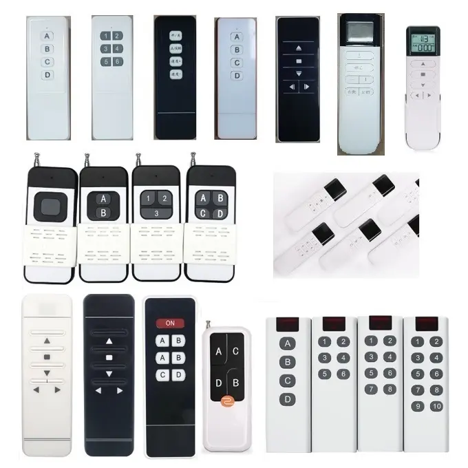 Factory Single Channel 433MHz Frequency Hand Held Emitter DC2700 Launcher Wireless Remote Controller system for Curtain Motor