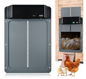 Yyc Automatic Chicken Coop Door Chicken Door <strong>with</strong> <strong>Timer</strong> and <strong>Light</strong> <strong>Sensor</strong> Battery Powered Multi-Modes - Product Image 5