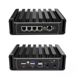 Personalizzato Soft Router Desktop DDR4 Box PC Intel a bordo J6413 4 * LAN Display Mini Computer - Product Image 1