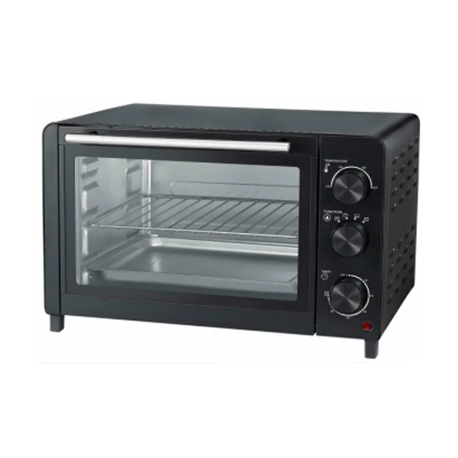 Novo ce estrutura 23l forno elétrico 1500w com 4pcs s/s elemento de aquecimento.