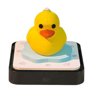 Bloc de notas 3D de pato amarillo lindo, juguetes para niños adultos, con forma de pieza de papel Animal, modelo 3D, calendario, Bloc de notas con luz - Product Image 1