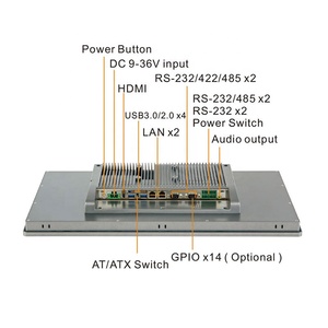 แผงหน้าจอสัมผัสแบบ Capacitive 10แต้มสำหรับ J1900คอมพิวเตอร์ AIO อุตสาหกรรมพร้อม CPU - Product Image 6