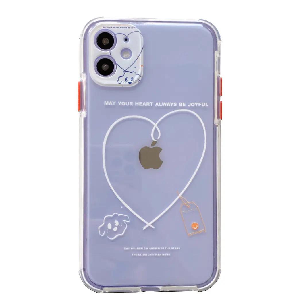 Korea Stiker Cinta Pola Kasus Telepon Gadis Bos untuk iPhone 11 Pro 6 5S 8 8 PLUS X XS Max 7 7Plus XR