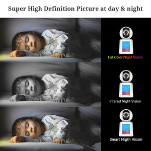 Cámara doméstica inteligente inalámbrica bidireccional videollamada pantalla LCD WiFi cámara de seguridad con seguimiento humano AI - Product Image 5