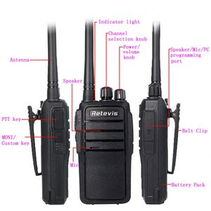 5Pack <strong>Retevis</strong> <strong>RT21</strong> VOX Scrambler Squelch Security Walkie Talkie UHF400-480MHz 16CH 2.5W Business Commercial Two Way Radio Church - Product Image 3