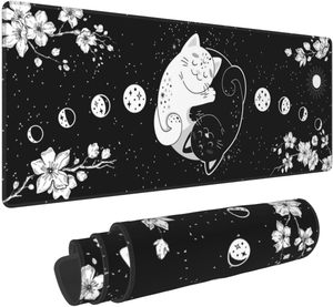 Pad da scrivania con logo personalizzato in gomma toro e fiore, tappetino per mouse esteso, tappetino antiscivolo da lavoro di grandi dimensioni adatto per uso domestico e in ufficio - Product Image 3