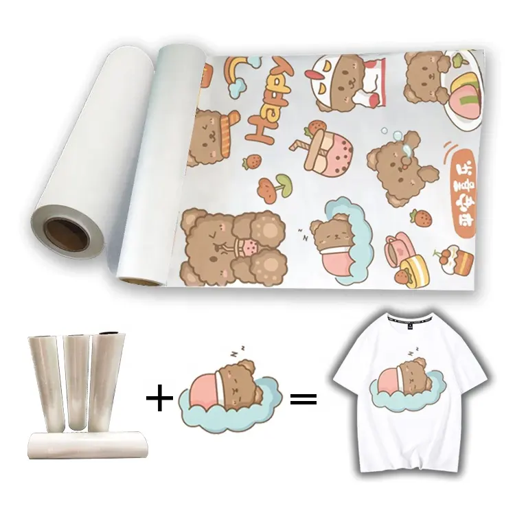 Ucuz fiyat Tshirt Diy baskı Pet Film 30cm 60cm sıcak/soğuk soyma ısı transferi Dtf yazıcı Pet Film kağıt