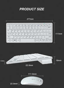<strong>Wireless</strong> <strong>Keyboard</strong> and <strong>Mouse</strong> Combo for MAC Mini <strong>Wireless</strong> <strong>Keyboard</strong> Silicone <strong>Keyboard</strong> - Product Image 6