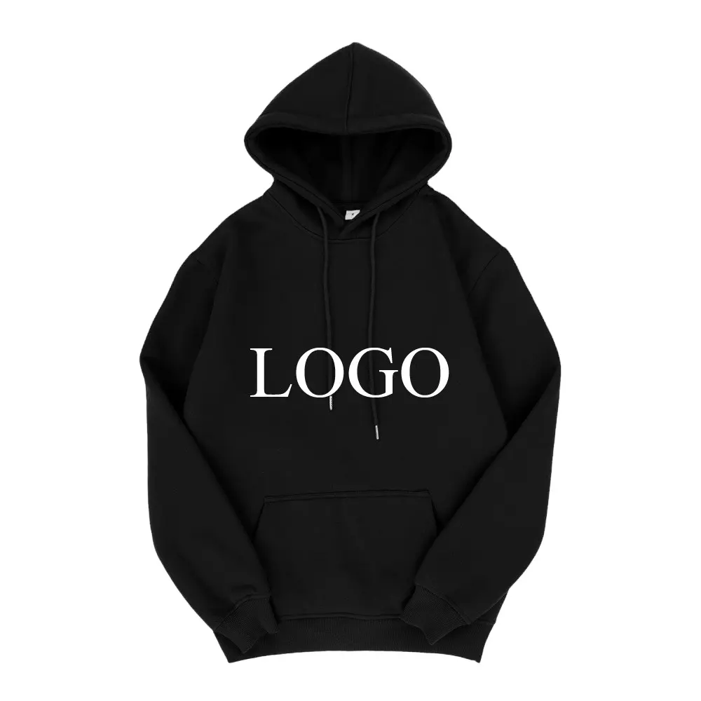 Özel kapüşonlu üstler toptan siyah hoodies toplu pamuk boy hoodie