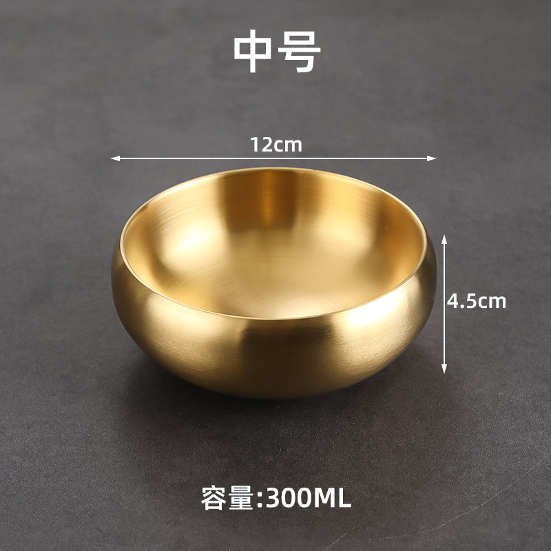 12cm bowl-shaped bowl (gold)