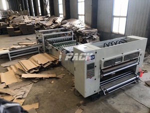 2层瓦楞纸板制纸机工厂2层分切机记分机堆垛机在线 - Product Image 2