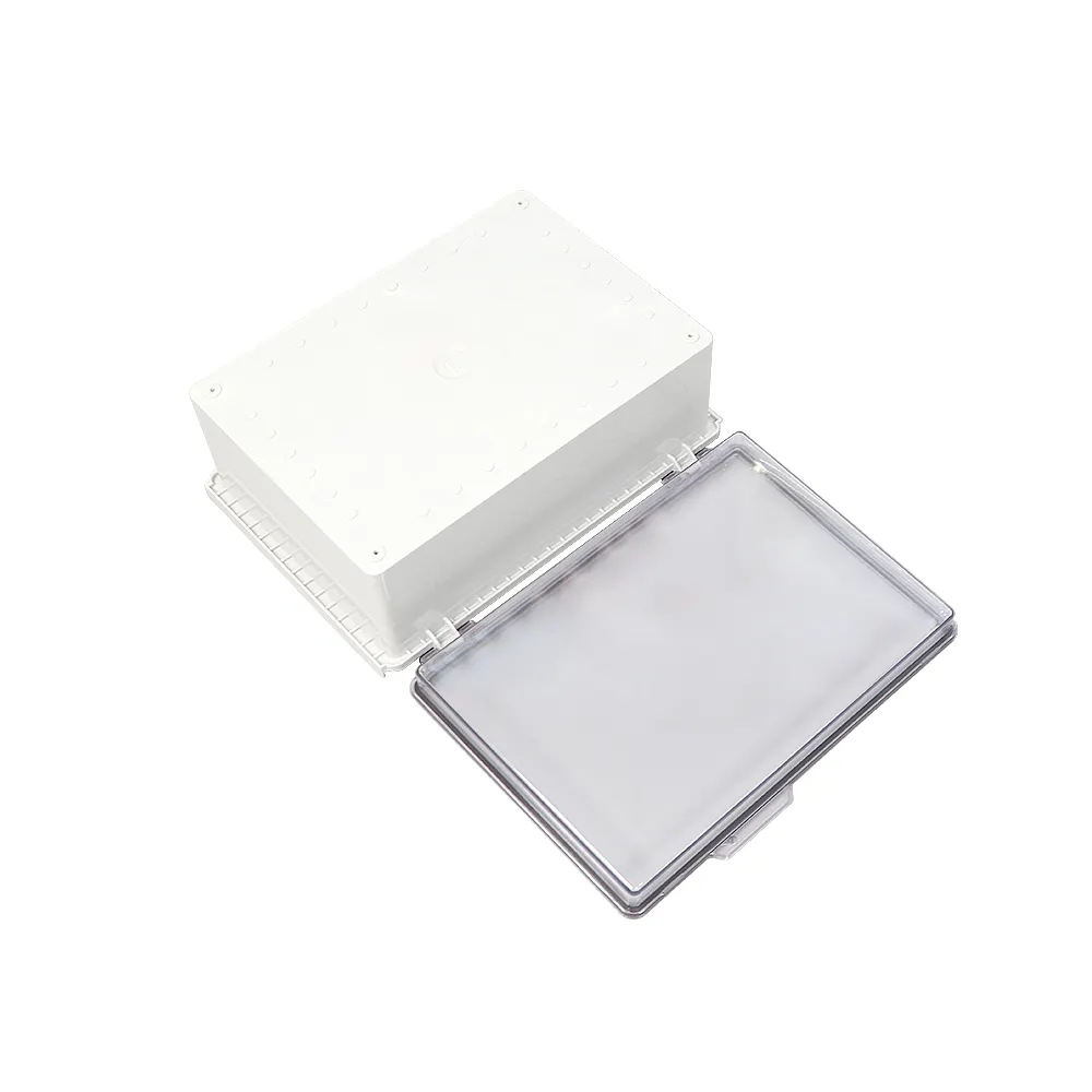 Caja de conexiones de cubierta superior transparente de policarbonato para techo, caja de conexiones de 350x250x150mm para equipos de medición al aire libre