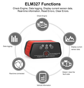 KONNWEI fábrica directa ELM327 para Bluetooth OBDII escáner de diagnóstico Android e IOS lector de código con aplicación gratuita 12V DC voltaje - Product Image 3