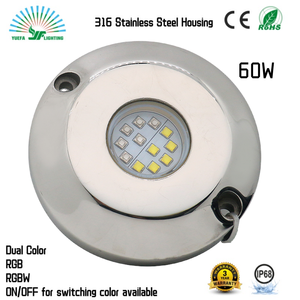 Sample Accepted ON/OFF Switch Control Dual Color RGB RGBW Submersible Docking Lighting Boat Yacht <strong>Transom</strong> Underwater <strong>Led</strong> Lights - Product Image 2