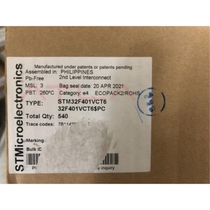 Stm32f401vct6 Stm32f401 32-bit St Microcontroller With 256kb Flash 100lqfp Package Bom Service <strong>Fpga</strong> - Product Image 1