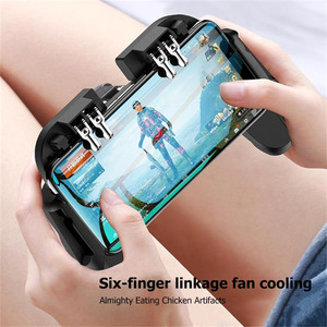 Cooler Fan Game Joystick Game <strong>Controller</strong> with 4 Triggers for Mobile Smart Phone Games Pubg Call Duty Triggers
