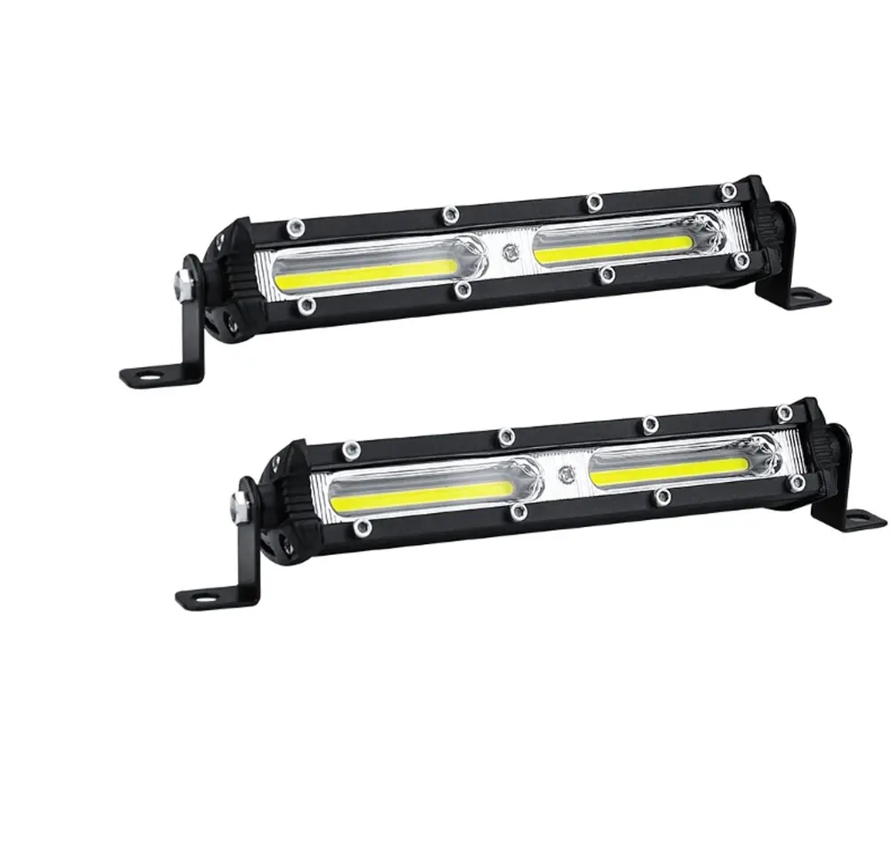 Qidewin di alta qualità led bar da lavoro COB luci di guida 7 pollici barre luminose camion led offroad 12v 24v COB led luce di lavoro diritta