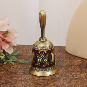 Fashion Elegant Souvenir Gift Metal Zinc Alloy Handbell Restaurant Dinner <strong>Bell</strong>