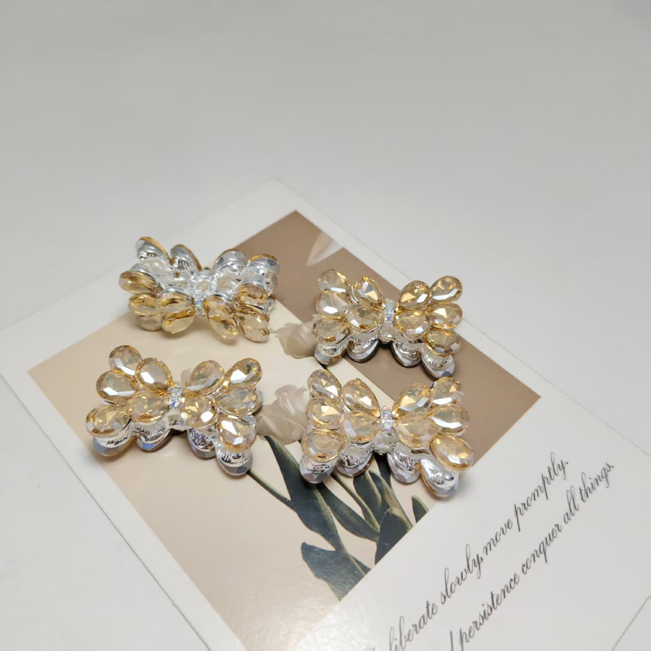 Silver-plated Champagne Diamond