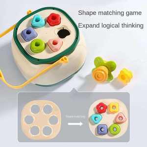 2024 New Style Wholesale Children's Educational <strong>Shape</strong> <strong>Sorting</strong> Matching Flower Basket Building Toys Baby Diy Flower Nails Toy - Product Image 6