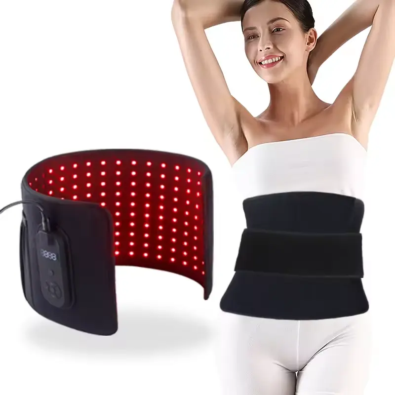 Ceinture d'enveloppe de masseur d'épaule de taille de thérapie de lumière infrarouge rouge pour le soulagement de la douleur