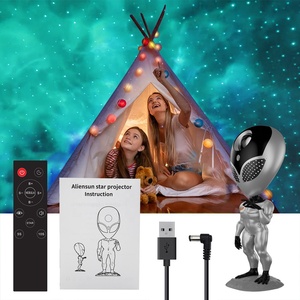 新款投影USB供电发光二极管外星人太阳星投影仪外星人宇航员激光星灯发光二极管吸顶灯90 ABS欧洲24