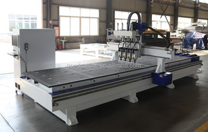 Máquina de corte multicabezal, 3 4 herramienta automática, cortadora neumática de tres husillos atc, enrutador cnc para carpintería con 2 tablas - Product Image 5