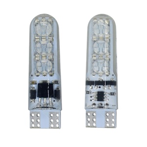 Uzaktan kumanda ile T10 led 5050 6smd silikon Rgb çok renk değiştirme lamba oto araba Led İç müzik dans işık - Product Image 1
