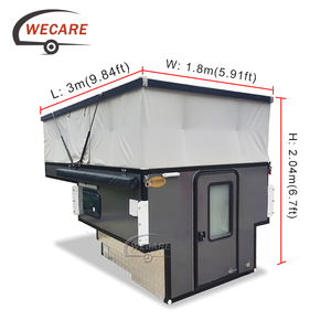 Wecare รับนักออกค่ายแบบกําหนดเองสไลด์บนรถออกค่ายปิดถนนสี่ล้อป๊อปอัพสไลด์ในรถกระบะออกค่ายสําหรับรถกระบะ - Product Image 2
