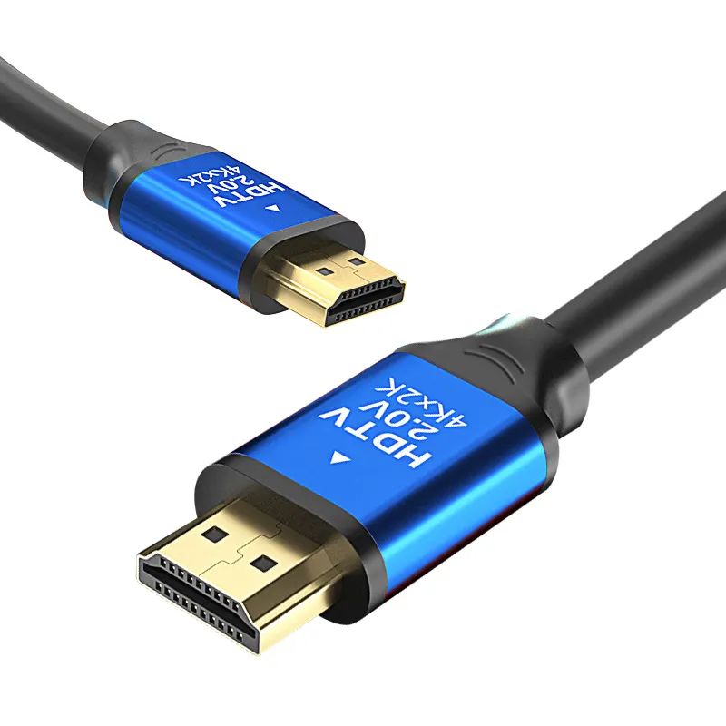 Позолоченный кабель od 8,0 мм из алюминиевого сплава HDMI 2,0, 18 Гбит/с, динамический HDR TDR HDTV 4K @ 60 Гц, суперпроводящий CCS для ТВ