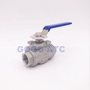 GOGOATC Stainless Steel Switch Ball <strong>Valve</strong> <strong>1</strong>/<strong>2</strong> &quot; Inch BSP Female DN15 SS304 L Type <strong>T</strong> Flow 3 Way <strong>Water</strong> Ball <strong>Valve</strong> - Product Image 4