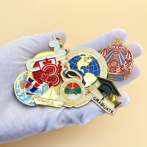 Nhà Sản Xuất Tùy Chỉnh Kim Loại Mạ Vàng Uae Chính Trị Nút Huy Hiệu Tùy Chỉnh Thiết Kế Tôn Giáo Men Pin Huy Hiệu - Product Image 2