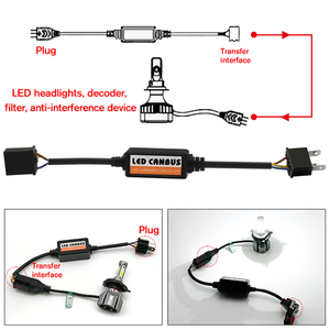 LED ไฟหน้า CANbus ถอดรหัส HH1 H3 H4 H7 H11 9004 9005 CANbus ข้อผิดพลาดฟรีถอดรหัสข้อผิดพลาดรหัส Eliminator - Product Image 5