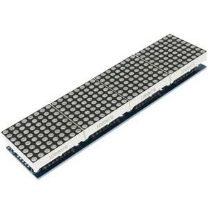 <strong>MAX7219</strong> Dot Matrix Module Microcontroller 4 In One Display with 5P Line 4 in 1 Red/Green