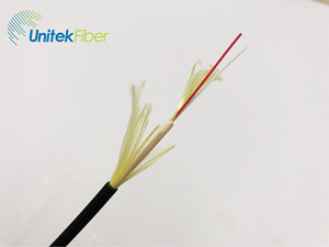 <strong>Telecom</strong> <strong>Network</strong> FTTH Indoor Outdoor Drop Cable Double jacket 2 4 6 12 24 core LSZH Sheath G652D G657A Aerial Fiber optic Cable - Product Image 3