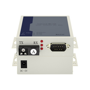 Convertidor de datos en serie de 1 canal RS232 a fibra Transceptor bidireccional DB9 de fibra óptica de 1 canal