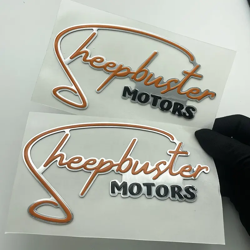 Venda quente moda personalizado 3d auto logotipo adesivo motocicleta tanque de combustível adesivo decorativo