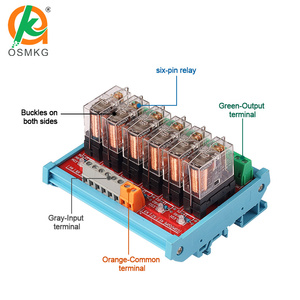 Oshangming 6 Channel <strong>Relay</strong> <strong>Output</strong> Board 12V/24V <strong>Relay</strong> Module IO Board 10A 1NO 1NC for Light - Product Image 5