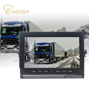 10.1 Inch AHD Quad View HD Display Truck Rear View <strong>Monitor</strong> 4 Channels Car Camera 1080p <strong>Input</strong> All Round Blind Zone HD Monitoring - Product Image 1