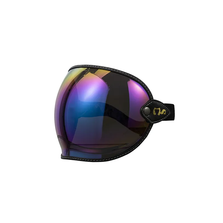 Мотоциклетные очки в стиле ретро с защитой от ультрафиолета, цветной пузырьковый козырек, винтажные шлемы на половину лица для верховой езды