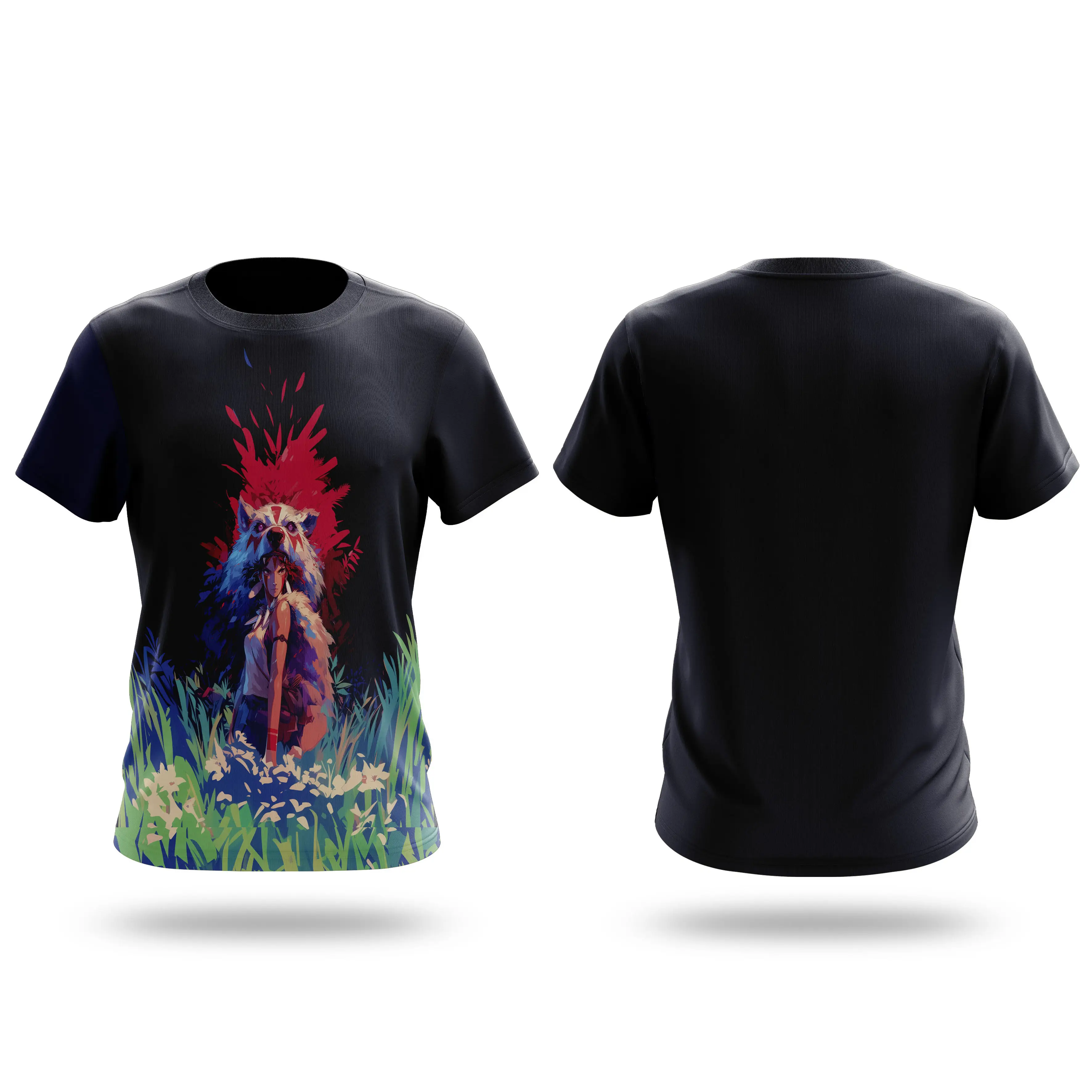 Camiseta divertida de dibujos animados con estampado 3D personalizado Camiseta de manga corta de verano para hombre